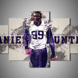 Minnesota Vikings - Danielle Hunter - Sport 5 Panel Canvas Art Wall Decor