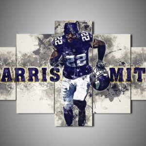 Minnesota Vikings - Harrison Smith - Sport 5 Panel Canvas Art Wall Decor