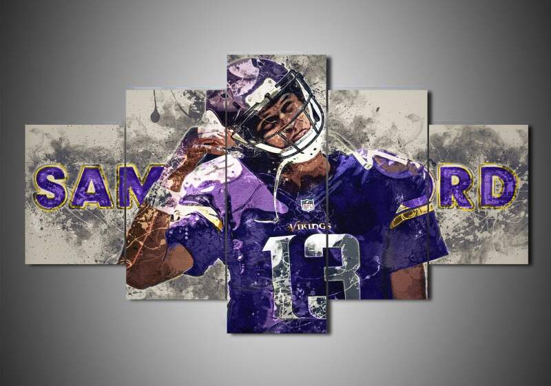 Minnesota Vikings - Sam Bradford - Sport 5 Panel Canvas Art Wall Decor Minnesota Vikings - Sam Bradford - Sport 5 Panel Canvas Art Wall Decor