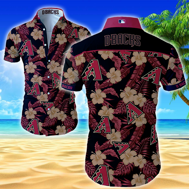Mlb Arizona Diamondbacks Hawaiian Shirt Summer Button Up Mlb Arizona Diamondbacks Hawaiian Shirt Summer Button Up