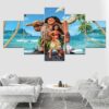 Moana- Movie 5 Panel Canvas Art Wall Decor