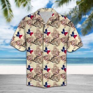 Mockingbird Texas Hawaiian Shirt Summer Button Up