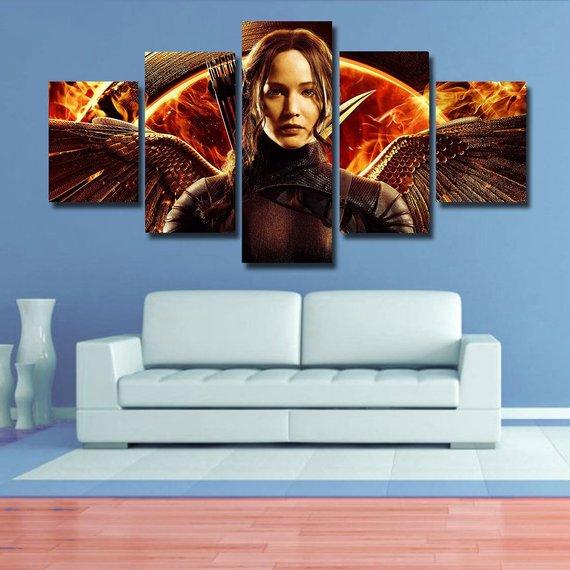 Mockingjay - Gaming 5 Panel Canvas Art Wall Decor Mockingjay - Gaming 5 Panel Canvas Art Wall Decor