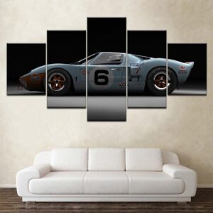 Modern Racing 06 - Automative 5 Panel Canvas Art Wall Decor
