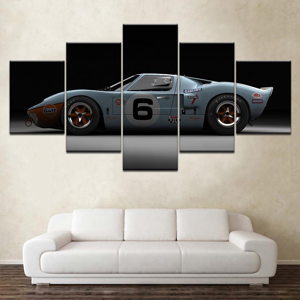 Modern Racing 06 - Automative 5 Panel Canvas Art Wall Decor Modern Racing 06 - Automative 5 Panel Canvas Art Wall Decor