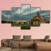 Mongolia Camp - Nature 5 Panel Canvas Art Wall Decor