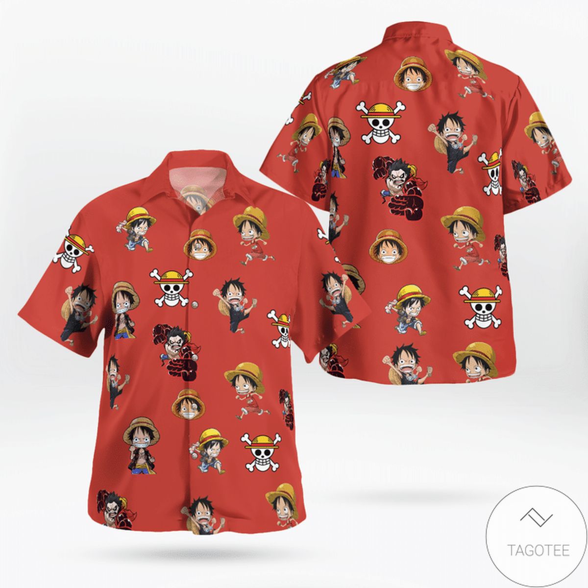 Monkey D. Luffy Chibi One Piece Hawaiian Shirt Monkey D. Luffy Chibi One Piece Hawaiian Shirt