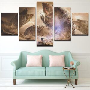 Monster Summoning - Gaming 5 Panel Canvas Art Wall Decor