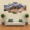 Mont Crowfoot In Canada - Nature 5 Panel Canvas Art Wall Decor