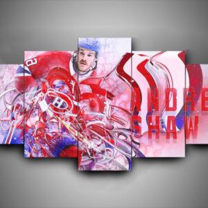 Montreal Canadiens - Andrew Shaw - Sport 5 Panel Canvas Art Wall Decor
