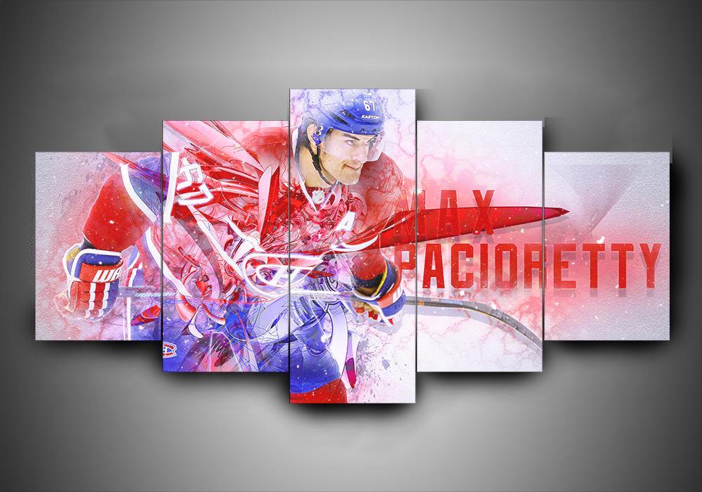 Montreal Canadiens - Max Pacioretty - Sport 5 Panel Canvas Art Wall Decor Montreal Canadiens - Max Pacioretty - Sport 5 Panel Canvas Art Wall Decor