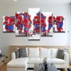 Montreal Canadiens - Sport 5 Panel Canvas Art Wall Decor