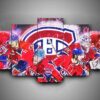 Montreal Canadiens - Team - Sport 5 Panel Canvas Art Wall Decor