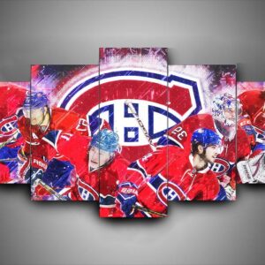 Montreal Canadiens - Team - Sport 5 Panel Canvas Art Wall Decor