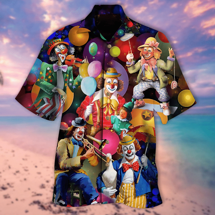 More Clown Less Frownin Hawaiian Shirt More Clown Less Frownin Hawaiian Shirt