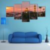 Mosque Al-Hussain - Nature 5 Panel Canvas Art Wall Decor