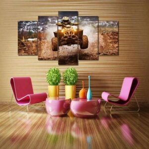 Moto Quad - Sport 5 Panel Canvas Art Wall Decor