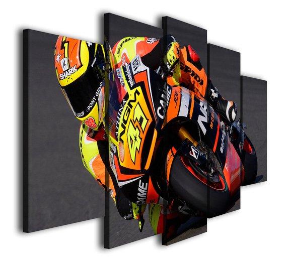 Moto Racing Sport - Automative 5 Panel Canvas Art Wall Decor Moto Racing Sport - Automative 5 Panel Canvas Art Wall Decor