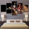 Motocross Bike - Sport 5 Panel Canvas Art Wall Decor
