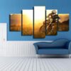 Motocross Supercross - Sport 5 Panel Canvas Art Wall Decor