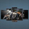 Motorcycle 10 - Automative 5 Panel Canvas Art Wall Decor