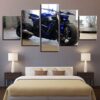 Motorcycle 15 - Automative 5 Panel Canvas Art Wall Decor