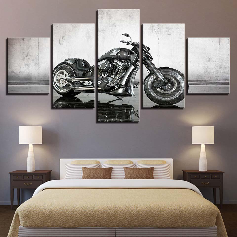 Motorcycle 19 - Automative 5 Panel Canvas Art Wall Decor Motorcycle 19 - Automative 5 Panel Canvas Art Wall Decor