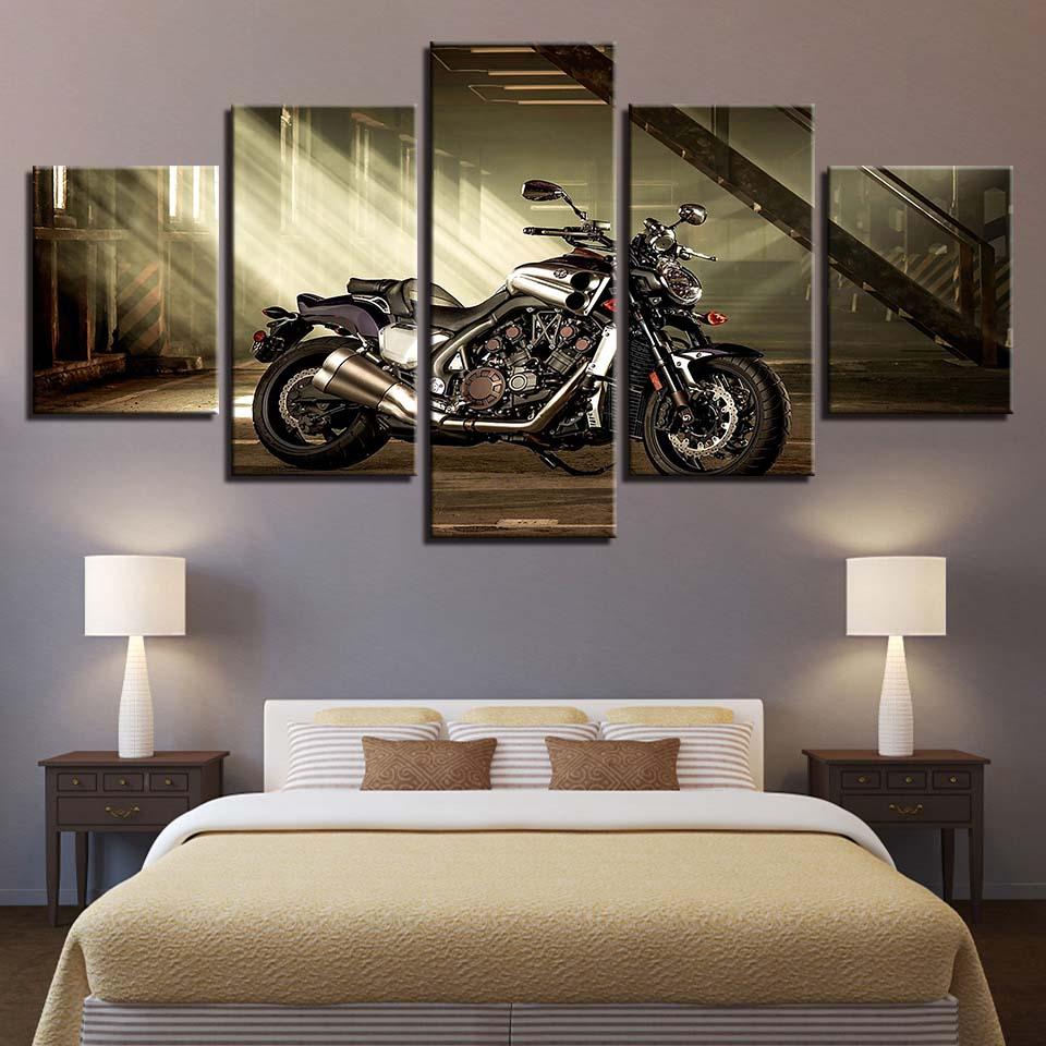 Motorcycle 20 - Automative 5 Panel Canvas Art Wall Decor Motorcycle 20 - Automative 5 Panel Canvas Art Wall Decor