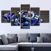 Motorcycle 37 - Automative 5 Panel Canvas Art Wall Decor