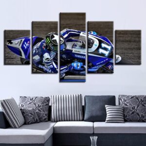 Motorcycle 37 - Automative 5 Panel Canvas Art Wall Decor