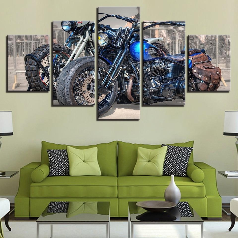 Motorcycle 71 - Automative 5 Panel Canvas Art Wall Decor Motorcycle 71 - Automative 5 Panel Canvas Art Wall Decor