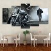 Motorcycle Car - Automative 5 Panel Canvas Art Wall Decor