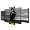 Motorcycle Look Back - Automative 5 Panel Canvas Art Wall Decor