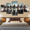 Motorcycle Room - Sport 5 Panel Canvas Art Wall Decor