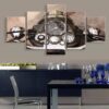 Motorcycle - Automative 5 Panel Canvas Art Wall Decor