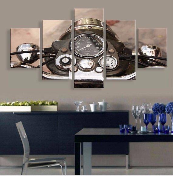 Motorcycle - Automative 5 Panel Canvas Art Wall Decor Motorcycle - Automative 5 Panel Canvas Art Wall Decor