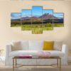 Mount Ngauruhoe Tongariro In New Zealand - Nature 5 Panel Canvas Art Wall Decor