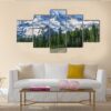 Mount Rainier From Near The Paradise Area - Nature 5 Panel Canvas Art Wall Decor