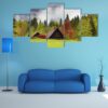 Mountain Alps Landscape In Slovenia - Nature 5 Panel Canvas Art Wall Decor