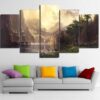 Mountain Landscape 2 - Nature 5 Panel Canvas Art Wall Decor