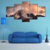Mountain Of The Santa Cruz Trek - Nature 5 Panel Canvas Art Wall Decor
