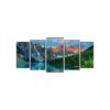 Mountain Scene - Love Nature - Amazing Photography - Forest - Nature 5 Panel Canvas Art Wall Decor