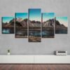 Mountain Sky 01 - Nature 5 Panel Canvas Art Wall Decor