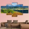 Mountains Of Colorado During Foliage Season - Nature 5 Panel Canvas Art Wall Decor