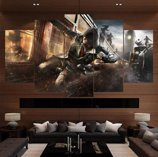 Movie Assassins Creed - Gaming 5 Panel Canvas Art Wall Decor Movie Assassins Creed - Gaming 5 Panel Canvas Art Wall Decor
