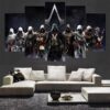 Movie Assassins Creed - Movie 5 Panel Canvas Art Wall Decor