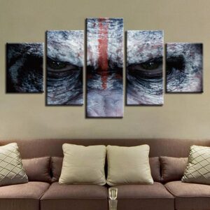 Movie Character Eyes - Movie 5 Panel Canvas Art Wall Decor