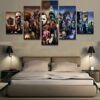 Movie Characters Inspired - Movie 5 Panel Canvas Art Wall Decor