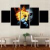 Movie Suicide Squad Joker Decoration - Dc 5 Panel Canvas Art Wall Decor