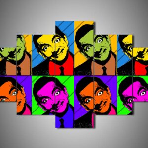 Mr. Bean 2 - Famous Person 5 Panel Canvas Art Wall Decor